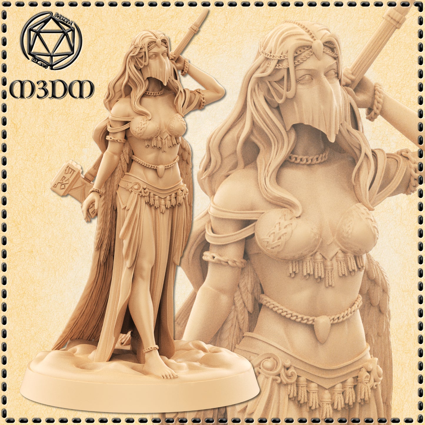 Angelic Belly Dancer Miniature by M3DM