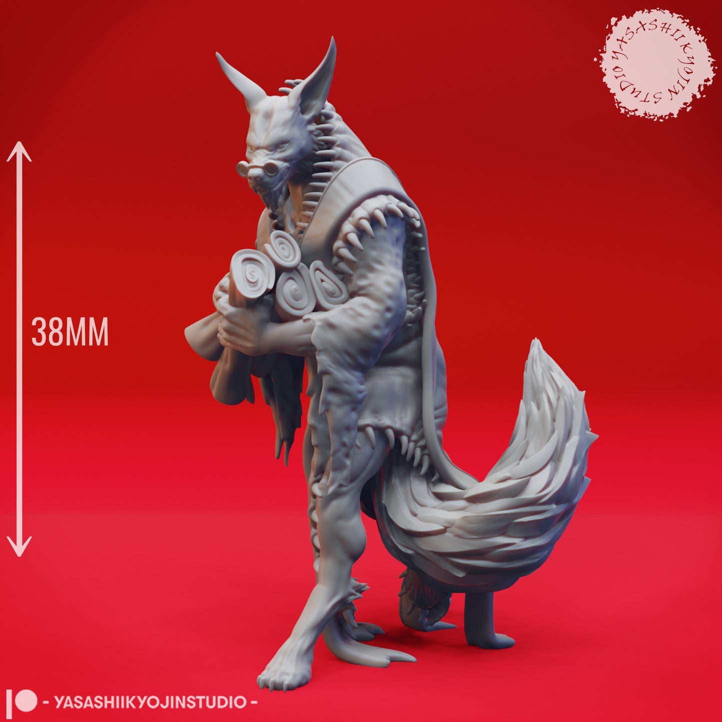 Arcanaloth miniature by Yasashii Kyojin Studio