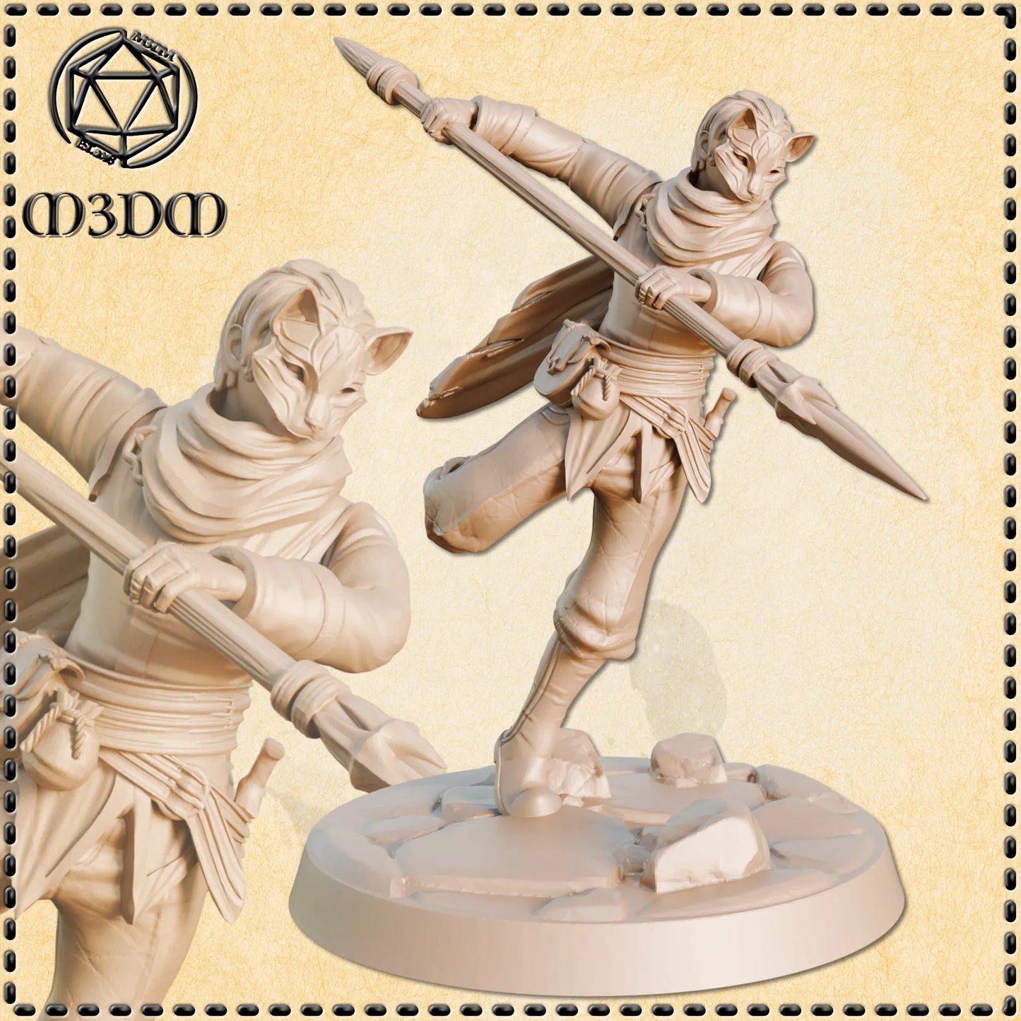 Bandit Fighter Miniature by M3DM