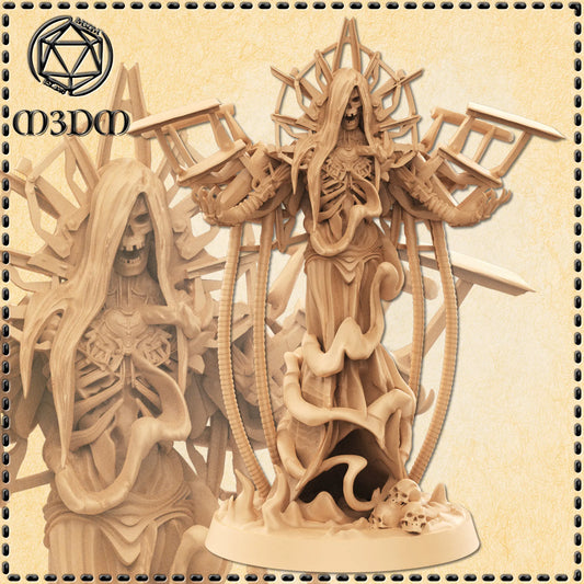 Biomechanical Lich Miniature by M3DM