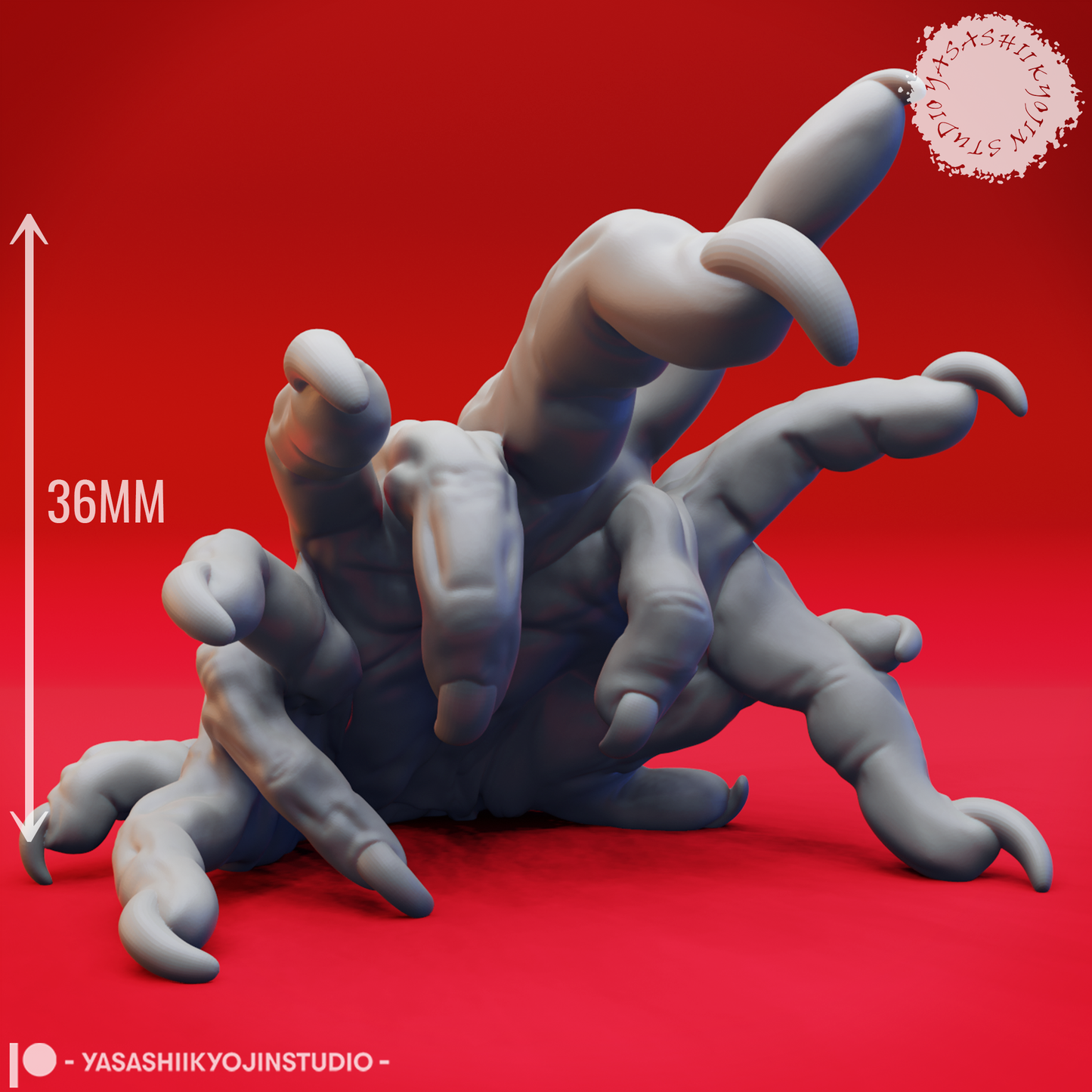 Crawling Claw miniature by Yasashii Kyojin Studio