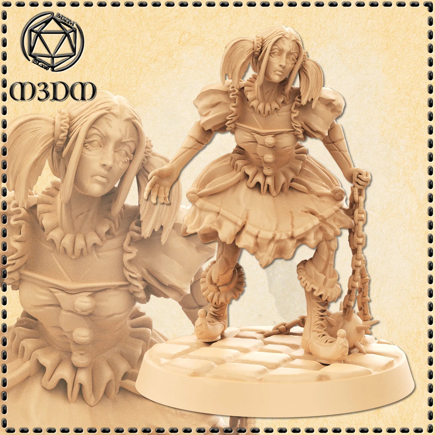 Cursed Clown Doll Miniature by M3DM