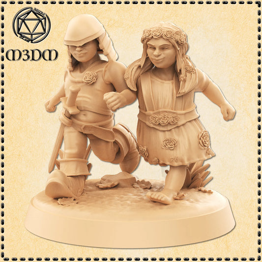 Dwarf Children Miniature by M3DM