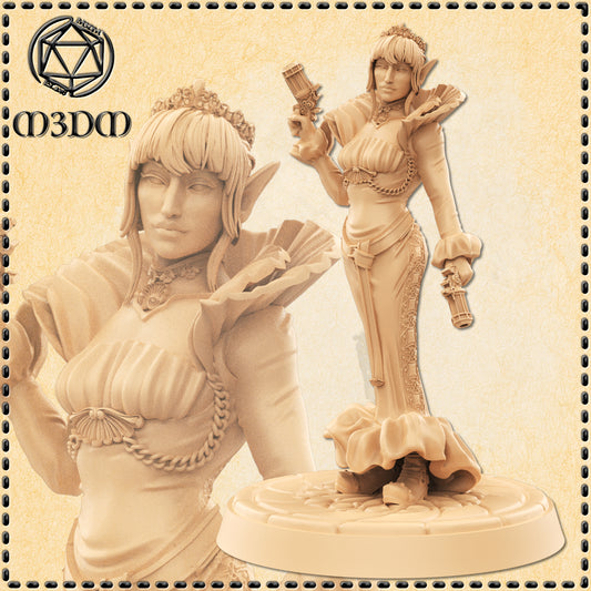 Elf Steampunk Noble Miniature by M3DM
