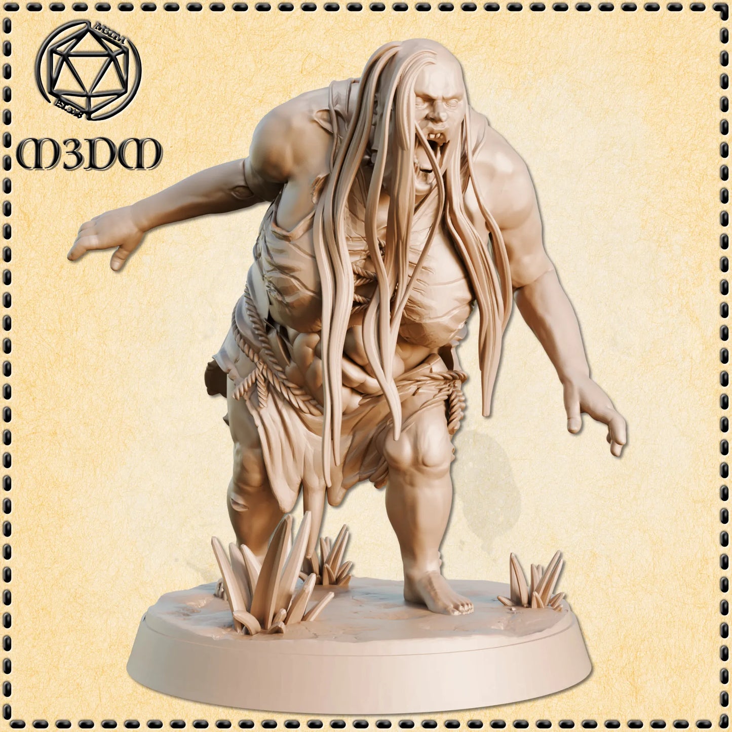 Female Ghast Zombie Miniature by M3DM