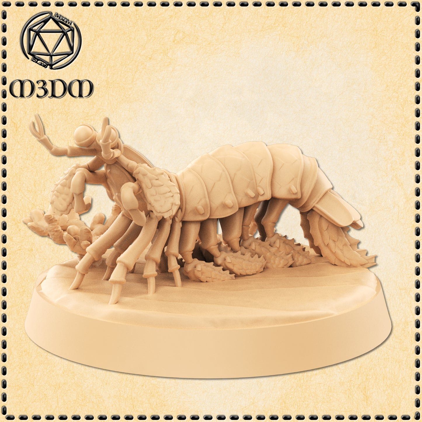 Giant Peacock Mantis Shrimp Miniature by M3DM