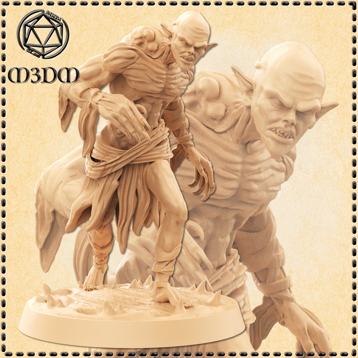 Graveyard Ghoul Miniature by M3DM