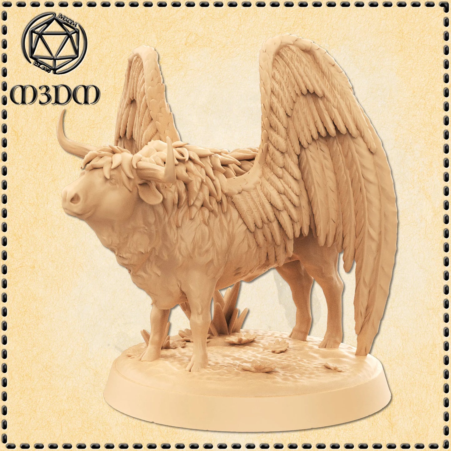 Highland Cow Miniature by M3DM