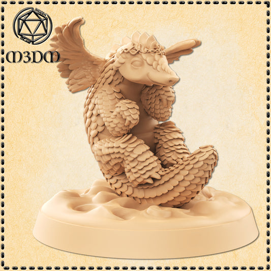 Magical Pangolin Miniature by M3DM