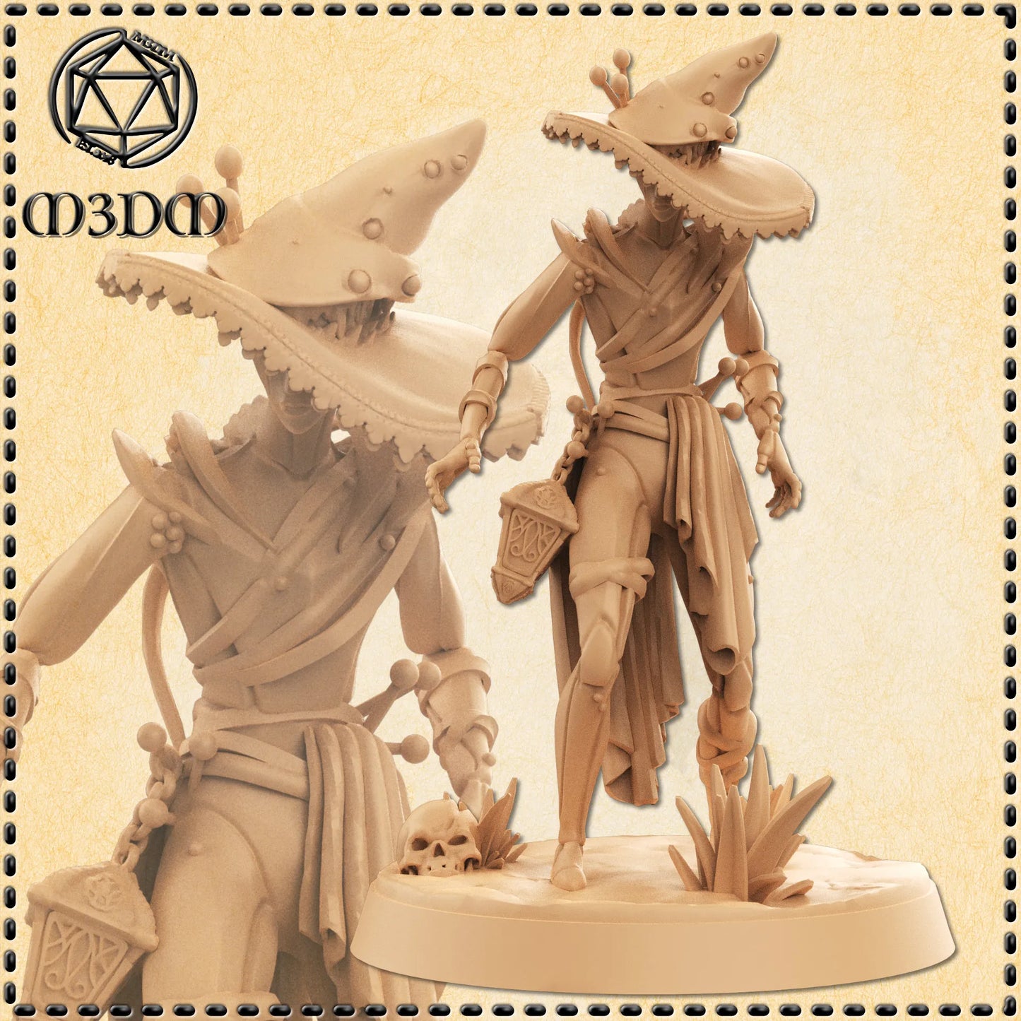 Mannequin Warlock Miniature by M3DM