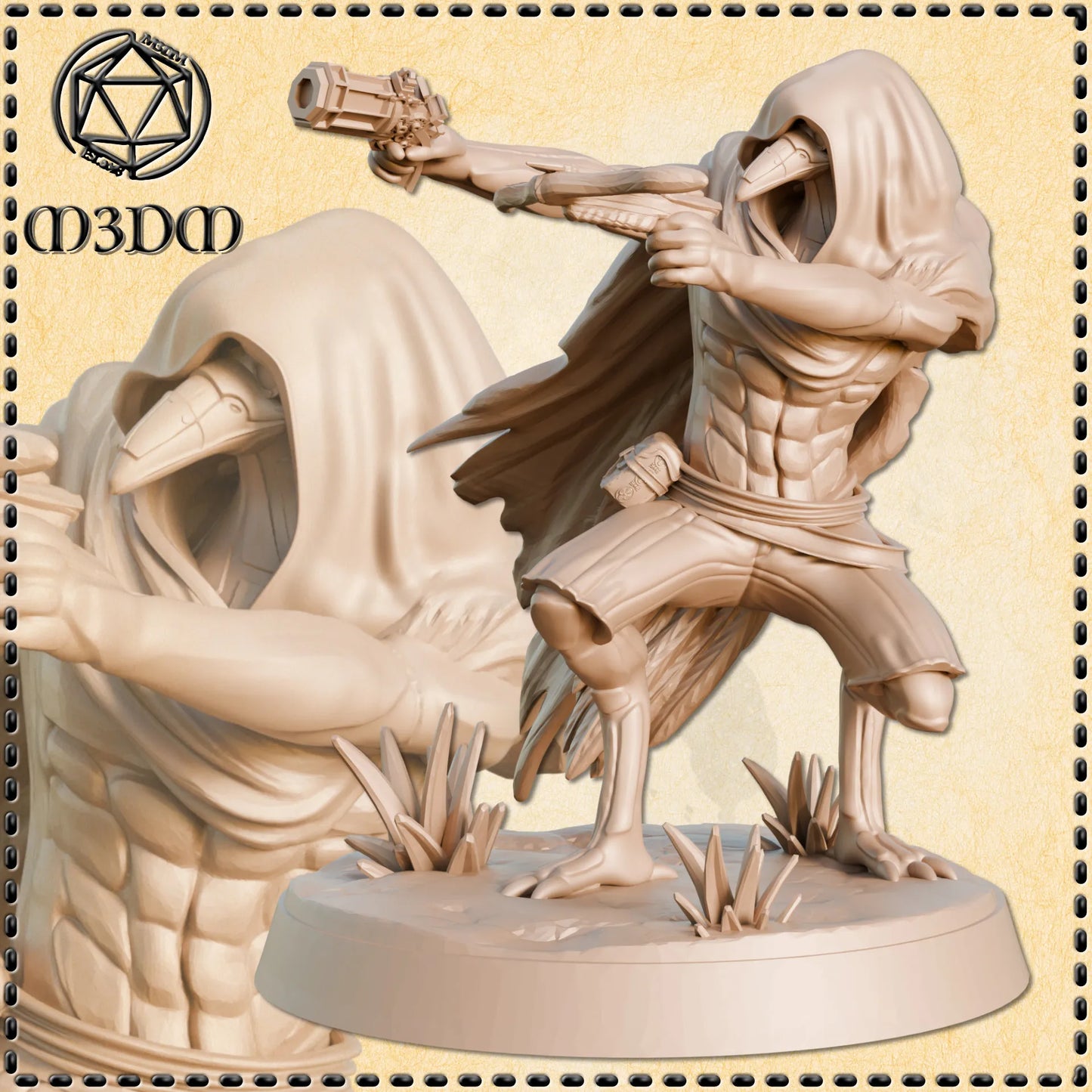 Metalforged Birdfolk Rogue Miniature by M3DM