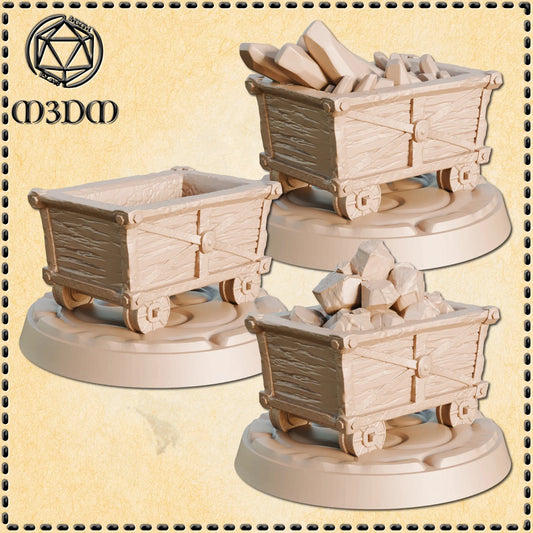 Mining Cart Miniature by M3DM