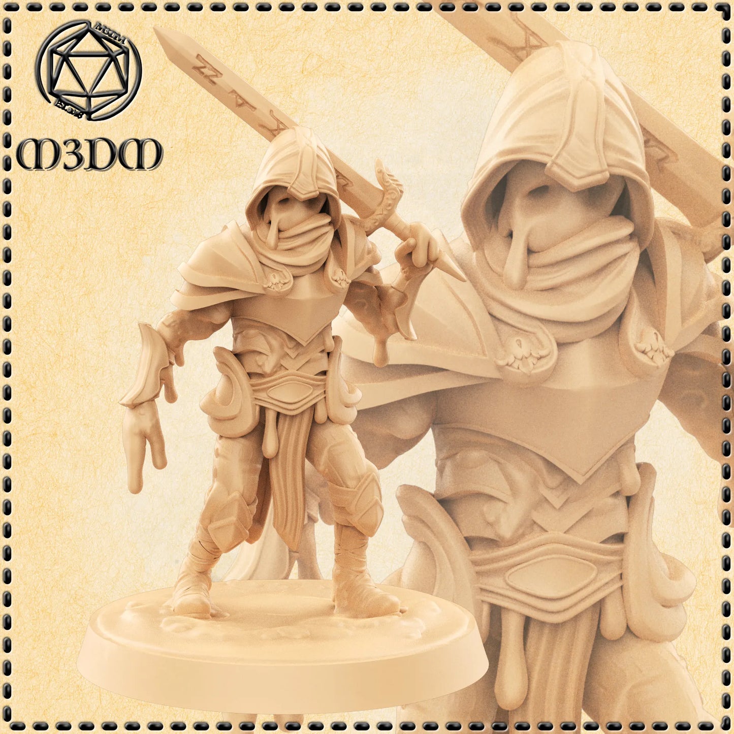 Ooze Warrior Miniature by M3DM