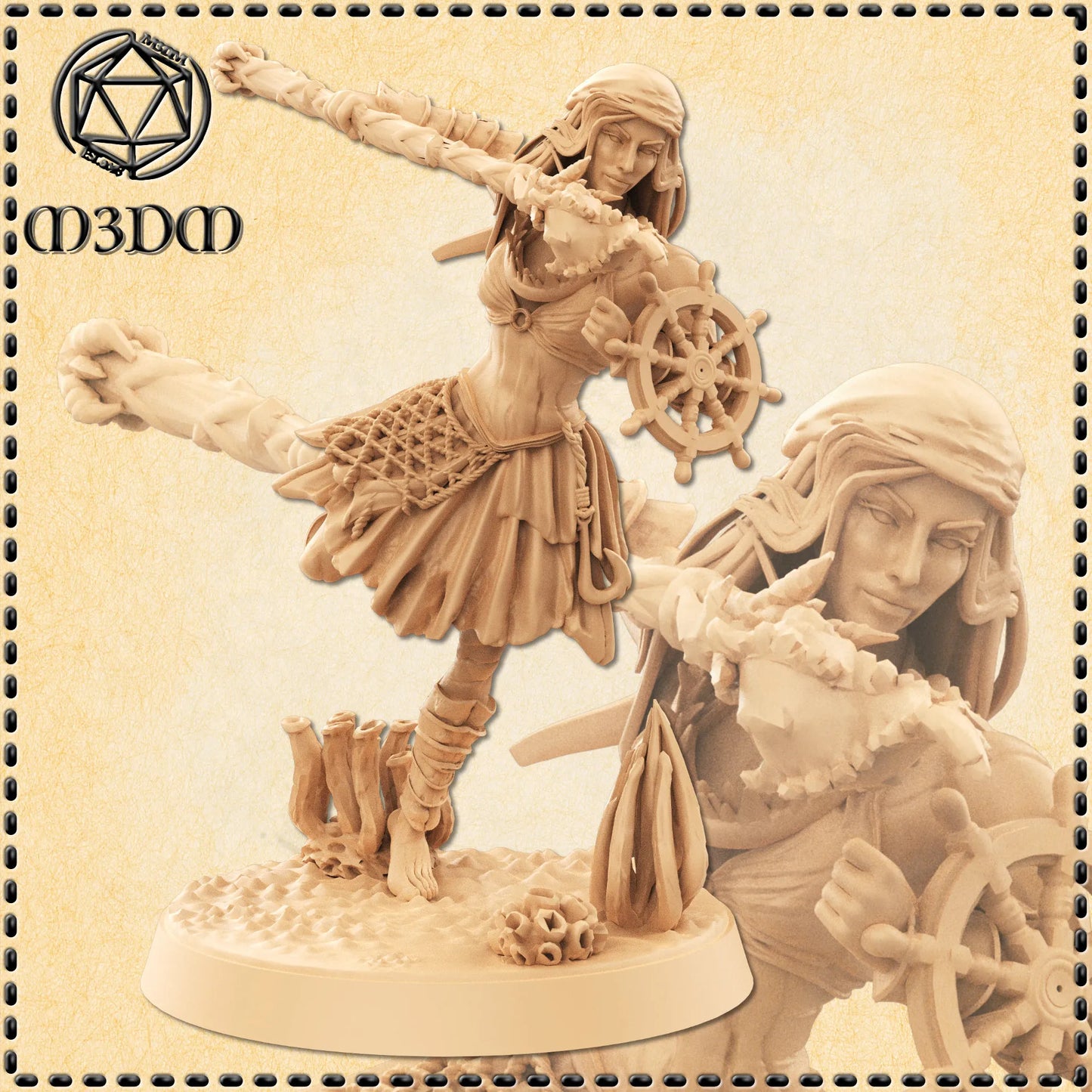 Pirate Construct Miniature by M3DM