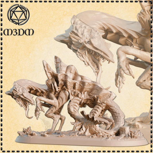 Reptilian Displacer Monstrosity Miniature by M3DM
