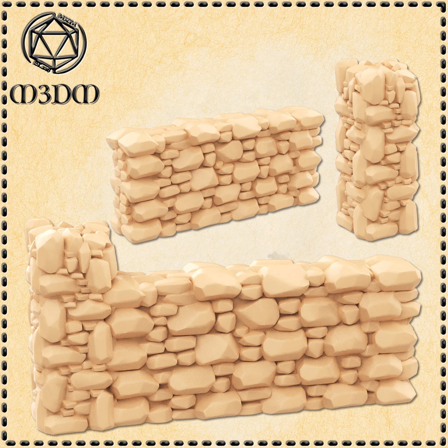 Rock Wall Miniature by M3DM