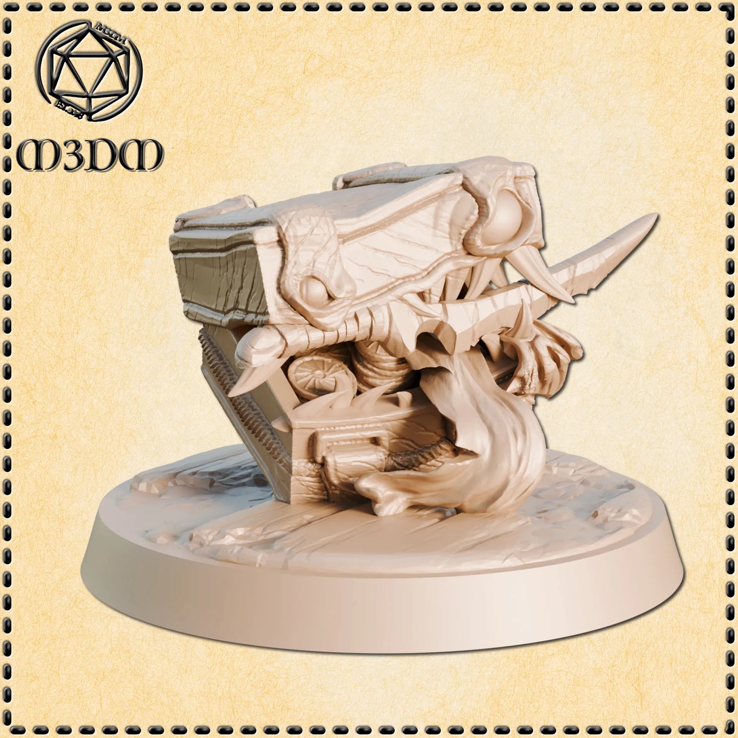 Thief Chest Mimic Miniature by M3DM