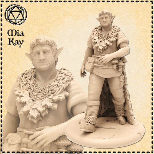 Firbolg Herbalist miniature by M3DM