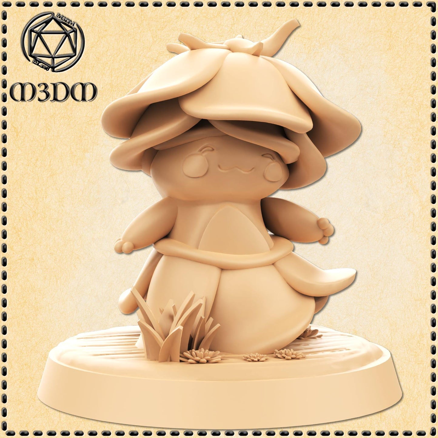 Baby Rose Monster miniature by M3DM