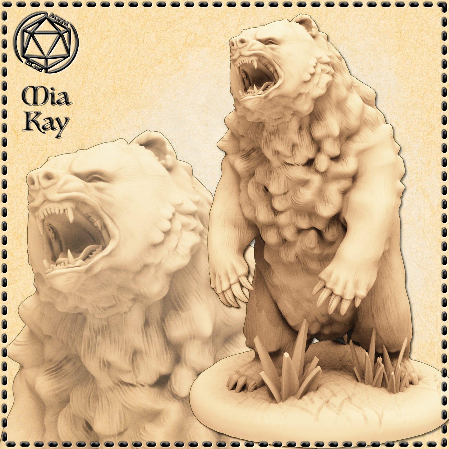 Bear miniature by M3DM