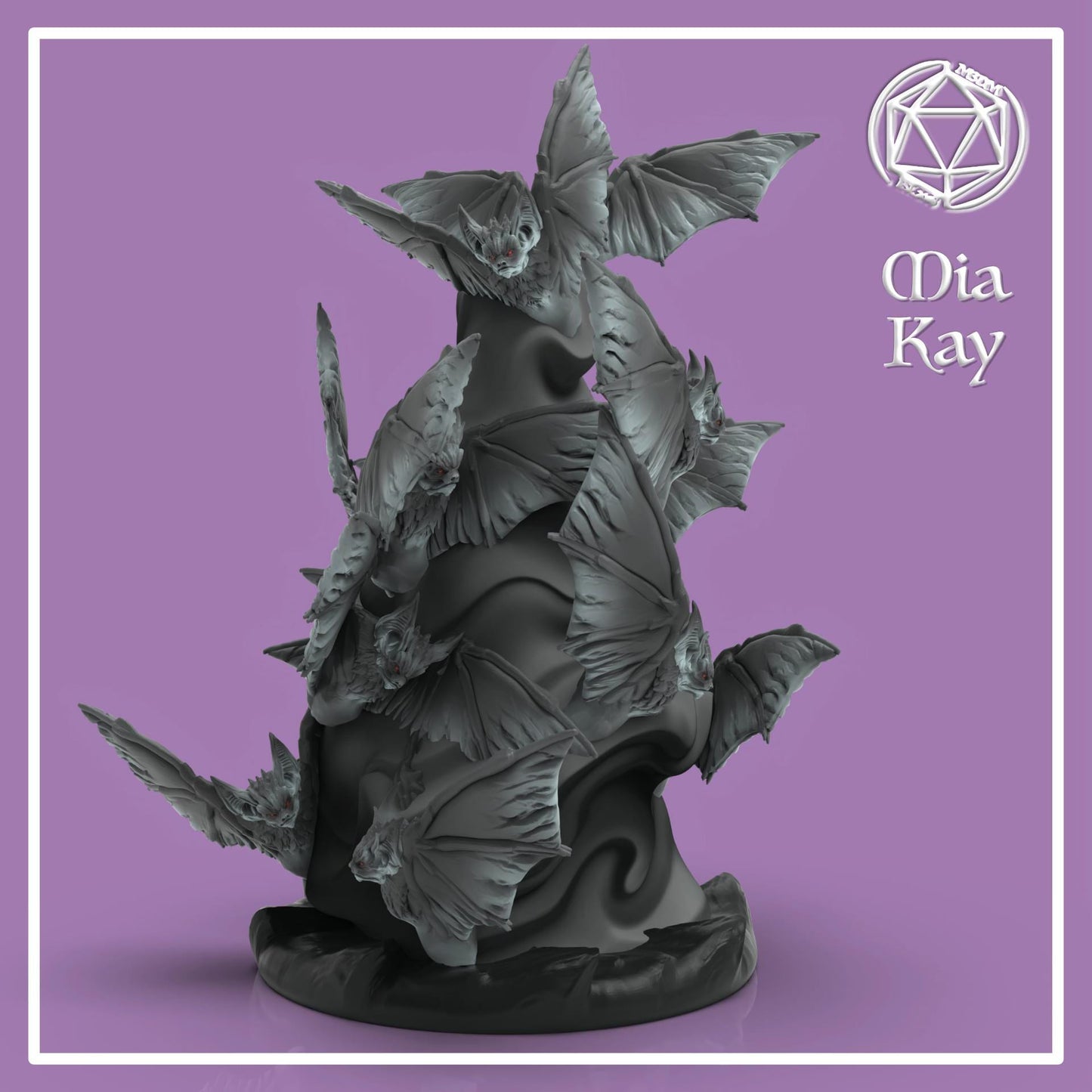 Bat Swarm miniature by M3DM