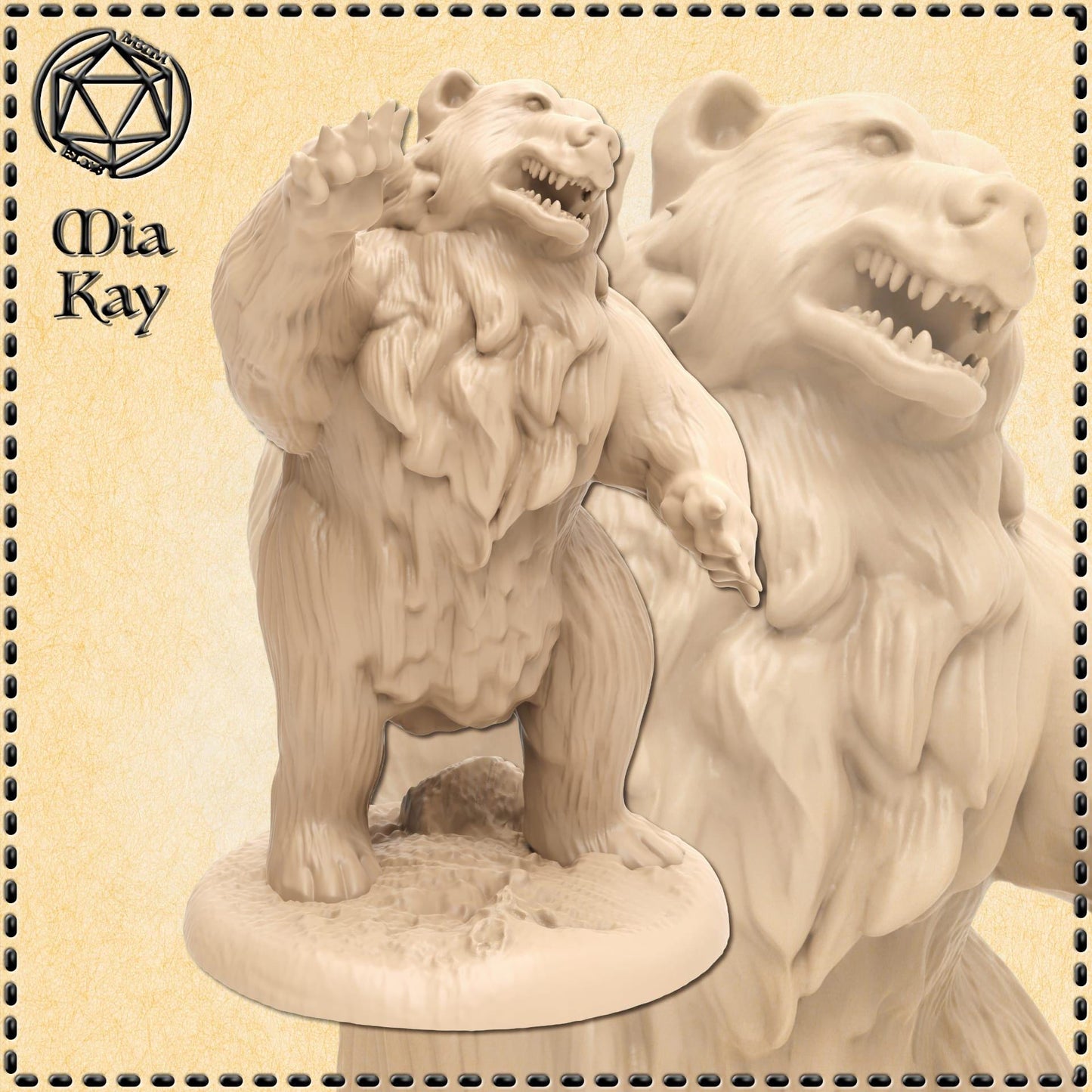 Bear miniature by M3DM