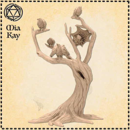 Raven Tree miniature by M3DM