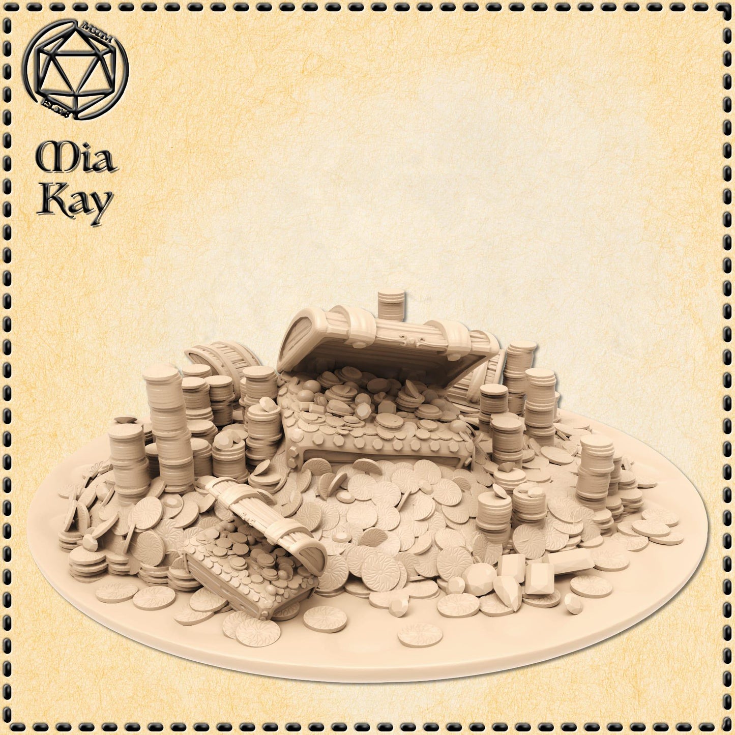 Treasure Pile miniature by M3DM