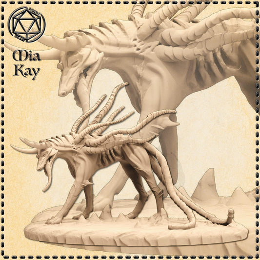 Death Hound miniature by M3DM