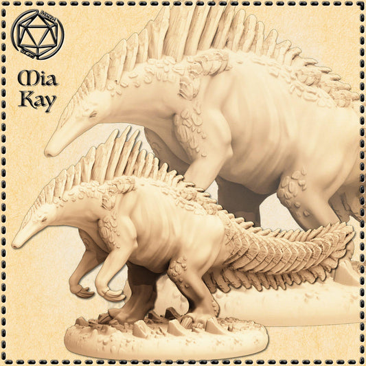 Dire Pangolin miniature by M3DM