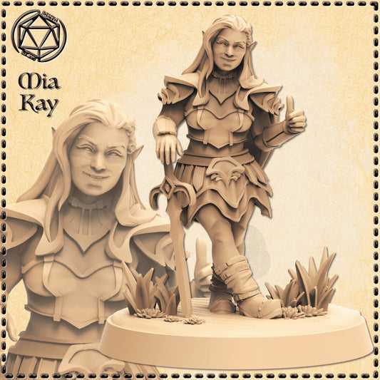 Dwarf Rogue miniature by M3DM