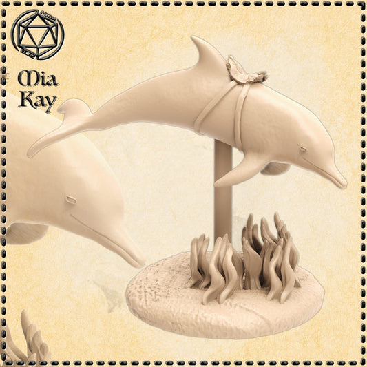 Dolphin Mount miniature by M3DM