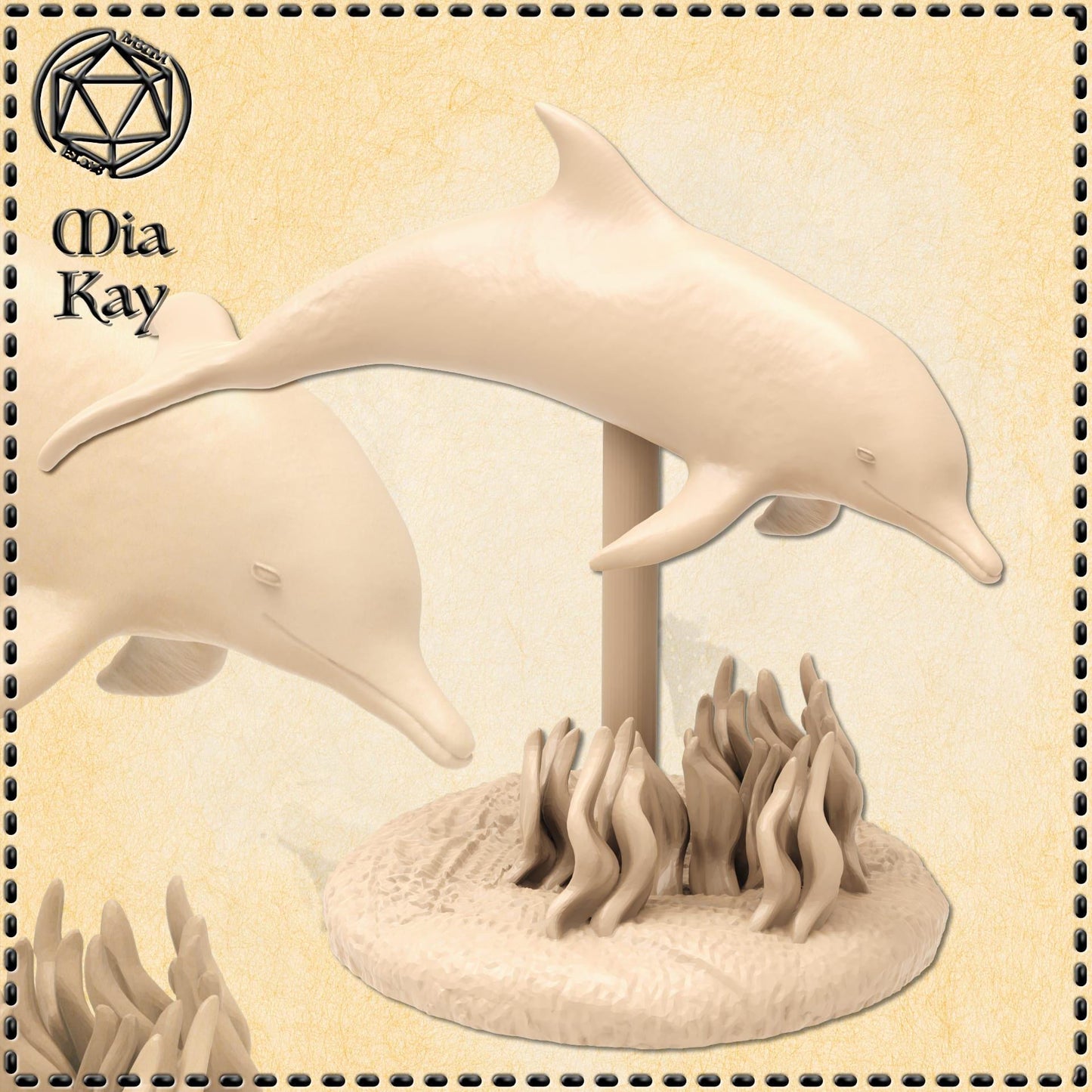 Dolphin Mount miniature by M3DM