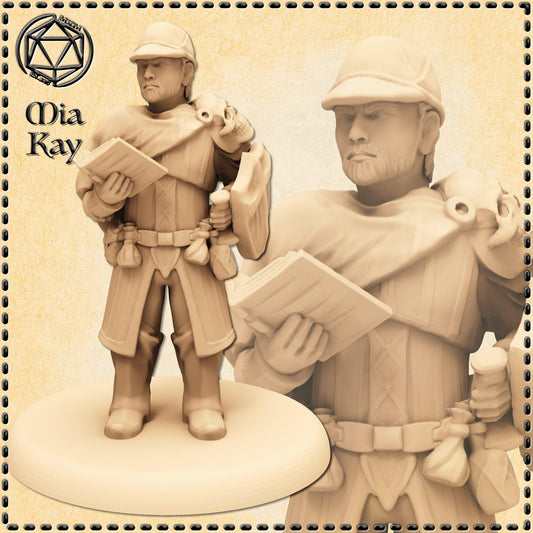 Dwarf Death Cleric miniature by M3DM