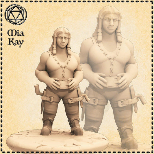 Dwarf Mason miniature by M3DM