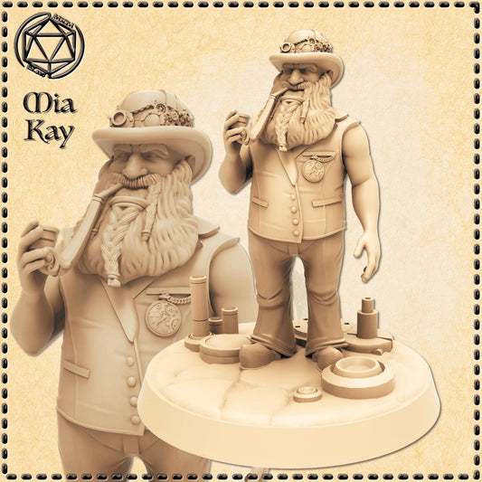 Dwarf Noble miniature by M3DM