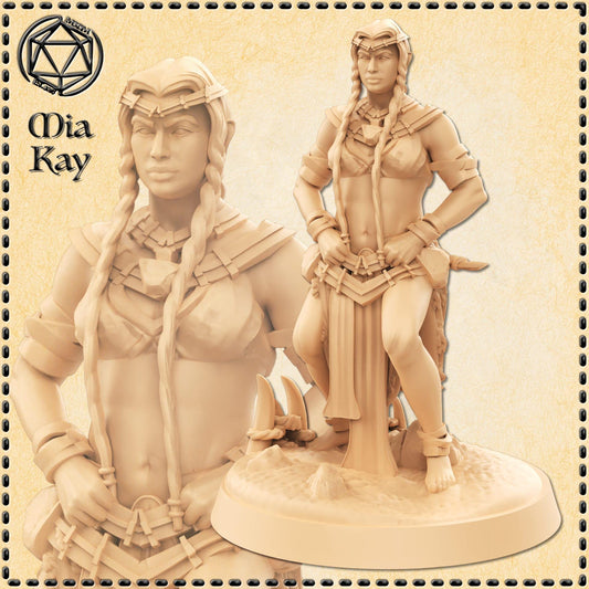 Earthborn Female miniature by M3DM