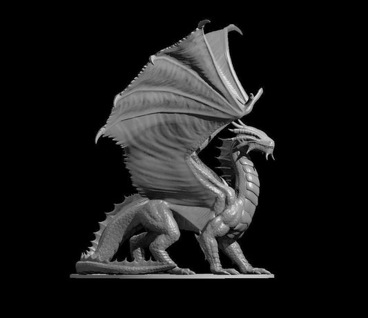 Bronze Dragon Ancient Adult Young Wyrmling miniature by MZ4250