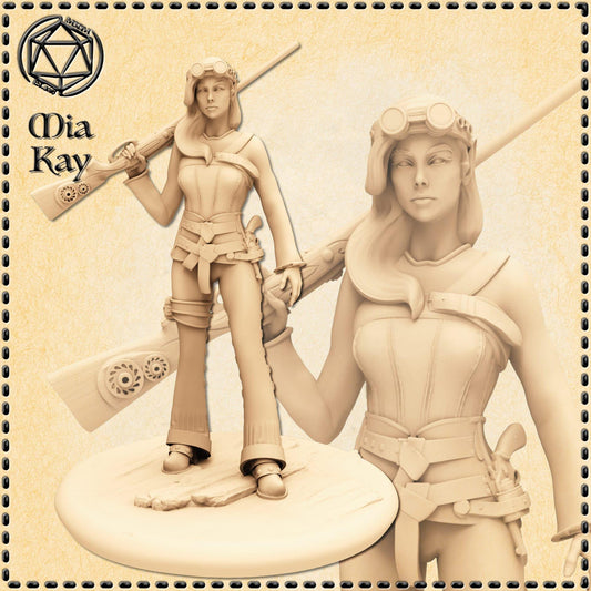 Elf Gunslinger miniature by M3DM