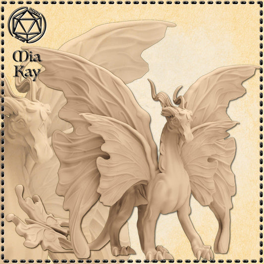 Faerie Dragon miniature by M3DM