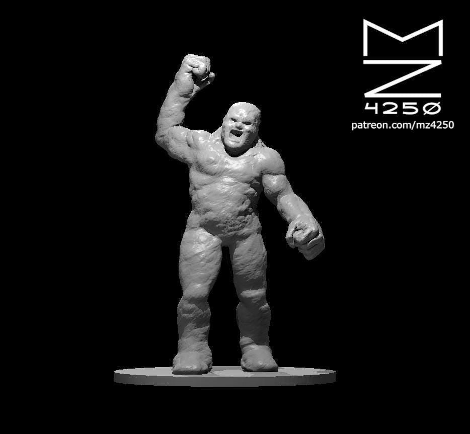 Clay Golem miniature by MZ4250