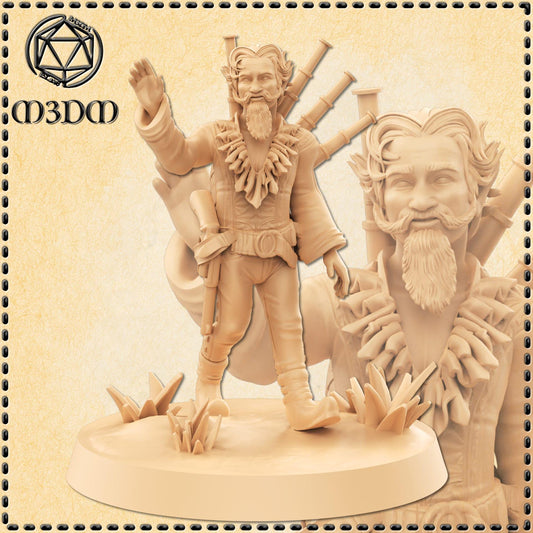 Gnome Gunslinger miniature by M3DM