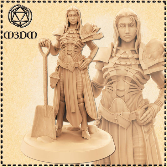 Grave Cleric miniature by M3DM