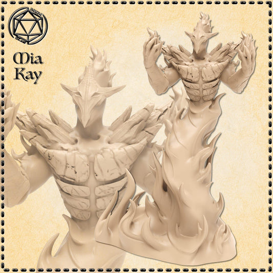 Greater Fire Elemental miniature by M3DM