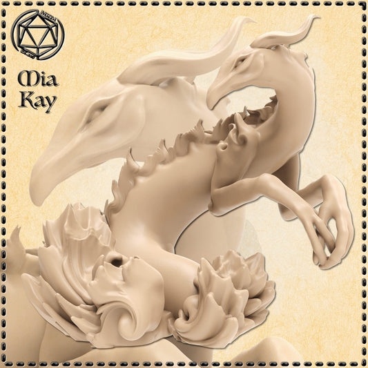 Greater Water Elemental miniature by M3DM