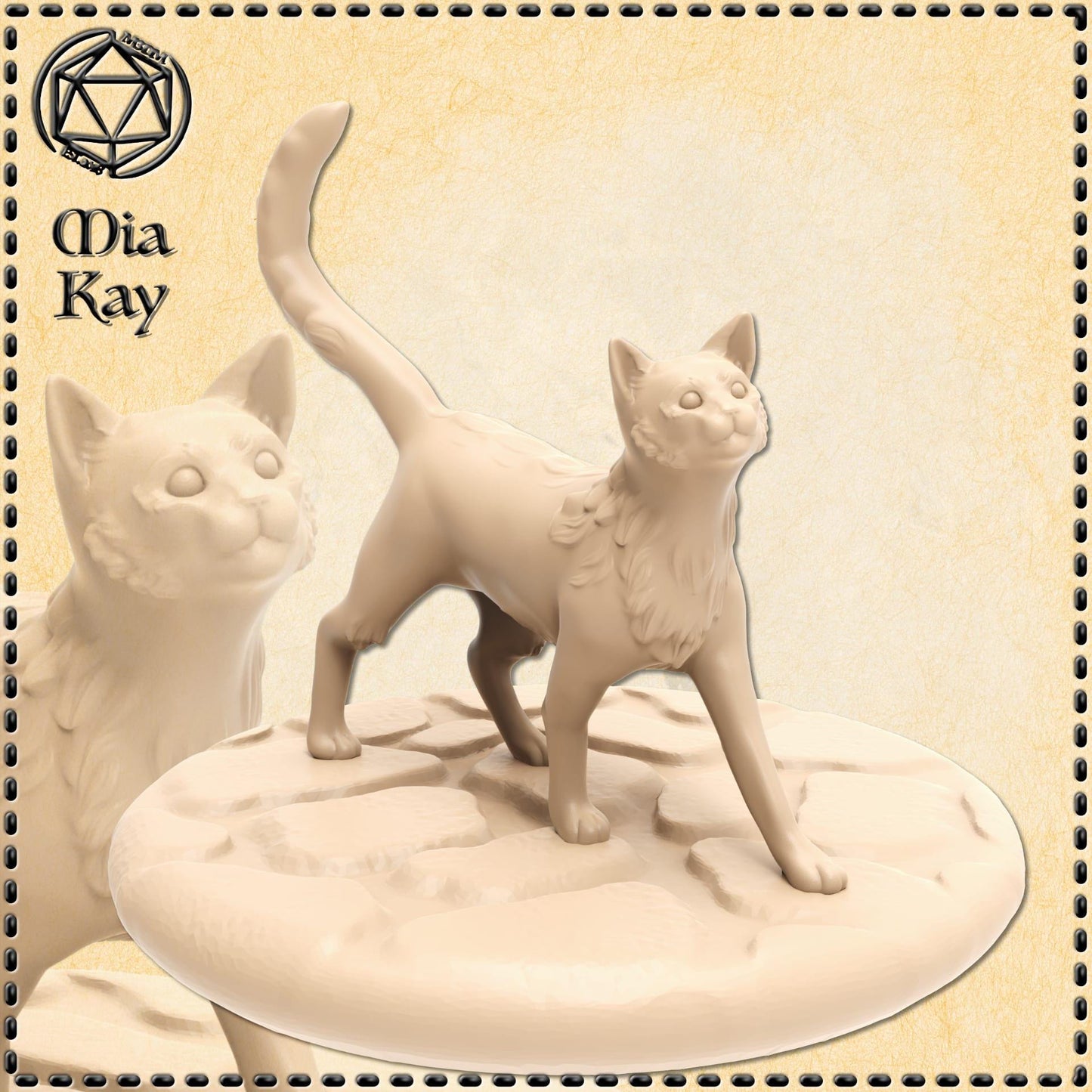 Happy Cat miniature by M3DM