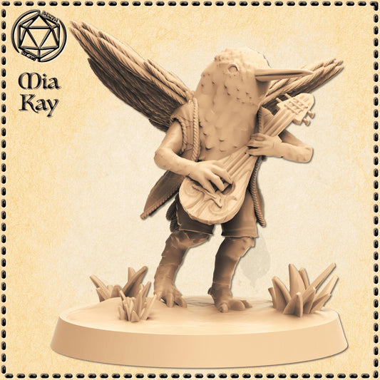 Hummingbird Bard miniature by M3DM