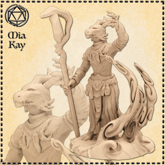 Kobold Witch Doctor miniature by M3DM