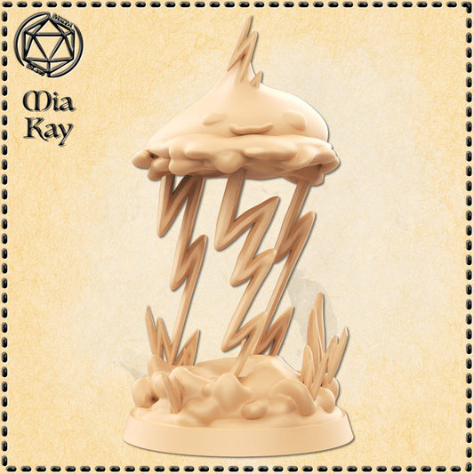 Lesser Wind Elemental miniature by M3DM