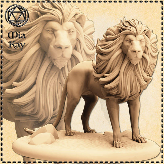 Lion miniature by M3DM